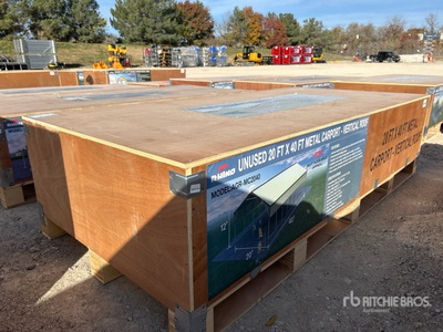 2025 Rhino AGR-MC2040   20 ft x 40 ft Steel Cochera (Unused)