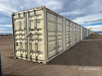 2025 40 ft High Cube Multi-Door Storage Container
