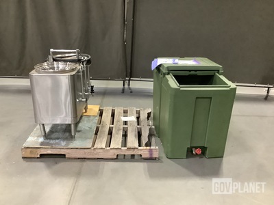 (1) Cambro Ice Storage Chest & (1) American Metal Ware Coffee Maker