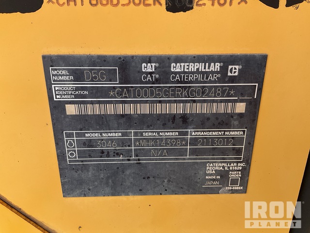 TOPADOR FRONTAL 2006 CATERPILLAR D5GLGP