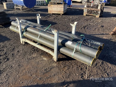 Quantity of (7) 3000mm x 150mm Steel Rura