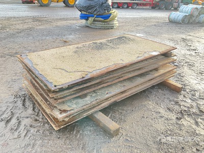 Quantity of (6) Steel Road Plates Attrezzatura industriale