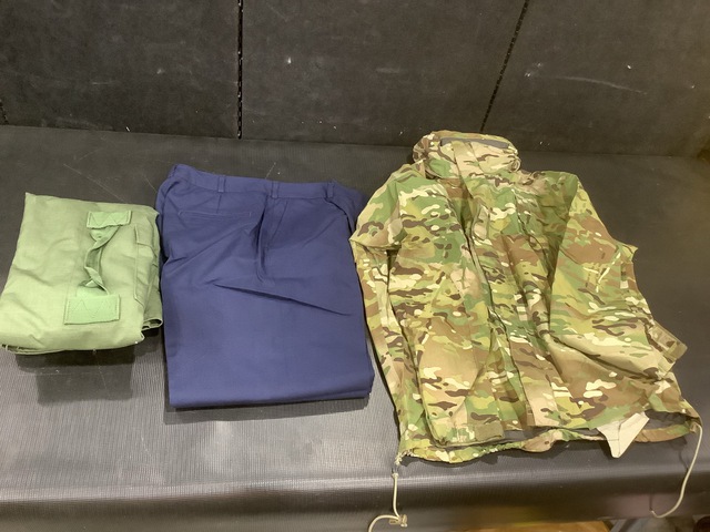 (42) Duffel Bags, (20) Wet Weather Jackets & Assorted Items