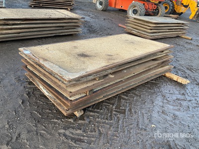 Quantity of (6) Steel Road Plates Attrezzatura industriale