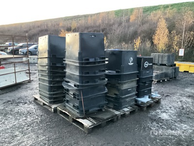 Quantity of (43) Fence Safe Fence Supports