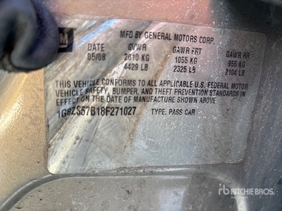 2008 Saturn Aura Autovettura (Inoperable)