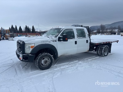 2011 Ford F-450 XL 4x4 Crew Cab Flatbed Truck