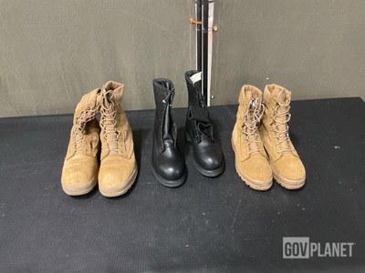 (56) Pairs of Combat Boots & (6) Pairs of Men's Safety Boots