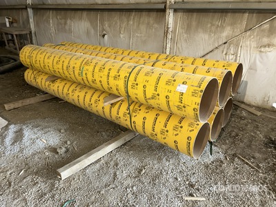 Quantity of (6) White Cap Concrete Form Tubes