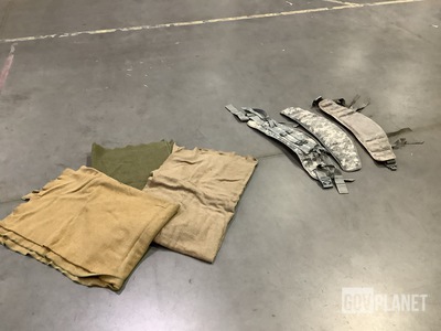(75) Wool Bed Blankets & (64) Molded Waist Belts