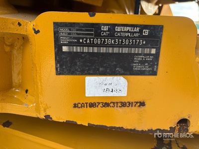 2023 Cat 730 Kiepwagen met knikbesturing