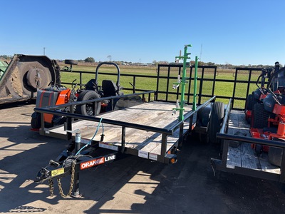 2025 Orange Line TU60-16BK4RG2B 16 ft T/A Utility Trailer