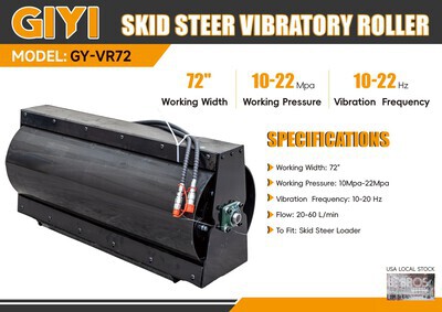 2025 GIYI GY-VR72 72 in Kompaktlader-Vibrationswalze (Unused)