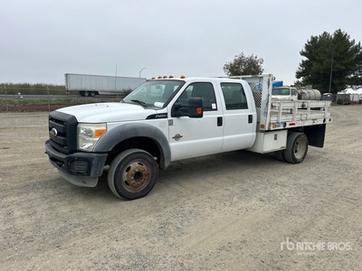 2012 Ford F-450 XL 4x2 Crew Cab Flatbed Truck