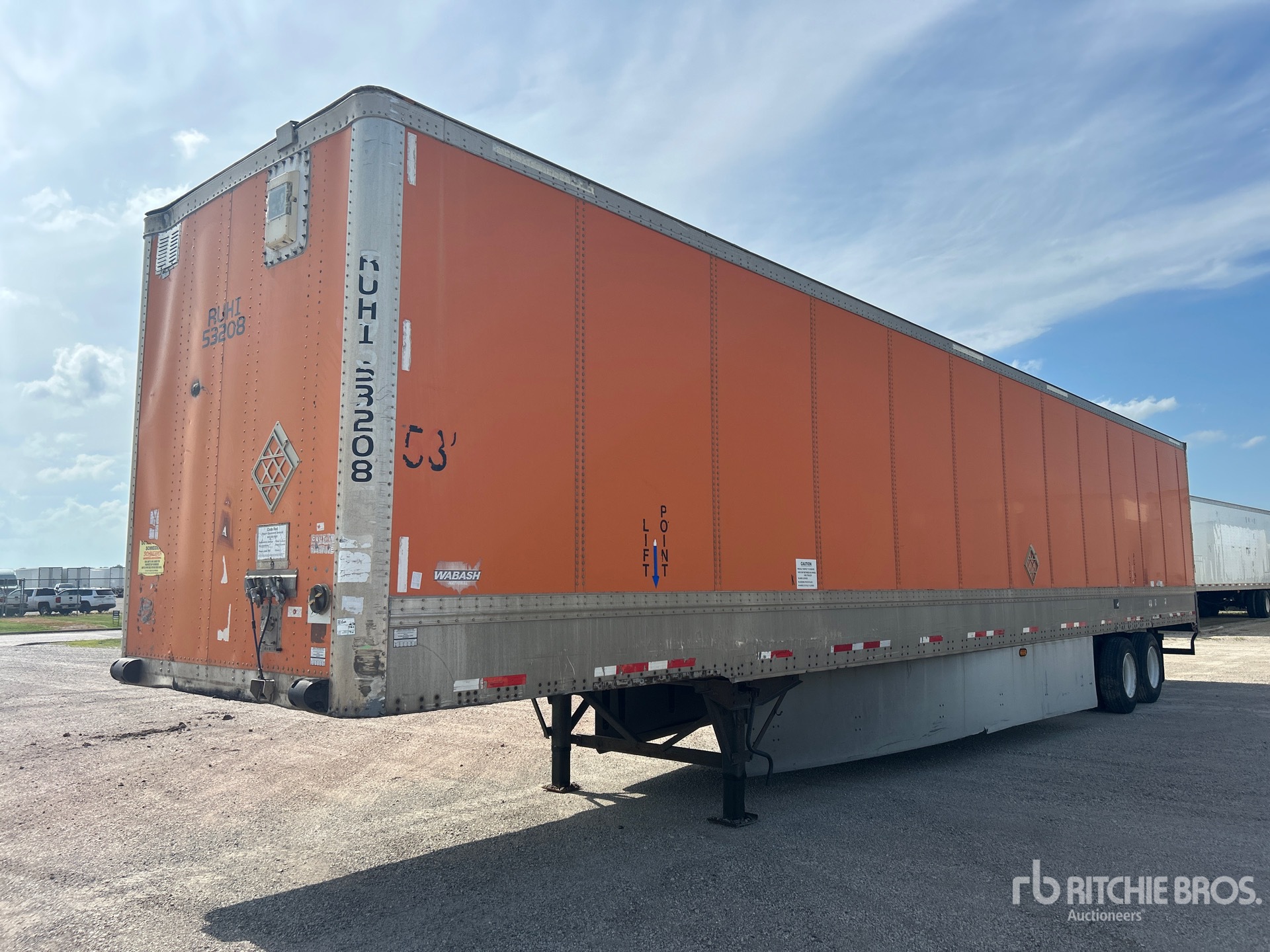 2005 Wabash 53 ft x 102 in T/A Van Trailer