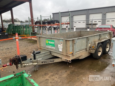 2017 Felling FT-10DTHD-G 12 ft T/A Remolque Bañera Ligero