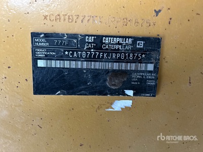 2009 Cat 777F Haul Truck