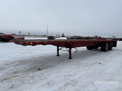 1995 Doepker 45 ft T/A Flatbed Trailer