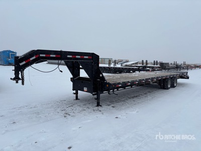 2015 PJ Trailers FD322 32 ft T/A Gooseneck Equipment Trailer