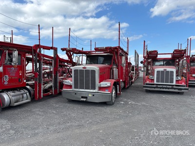 2014 Peterbilt 389 6x4 Sleeper Car Carrier Truck