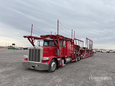 2014 Peterbilt 389 6x4 Sleeper Car Carrier Truck