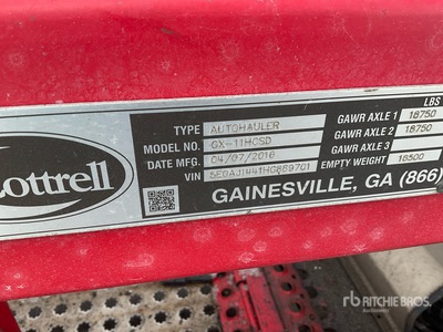 2017 Cottrell Highrail 自動車輸送トラック