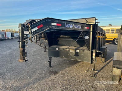 2022 Load Trail 14 ft T/A Gooseneck Dump Utility Trailer