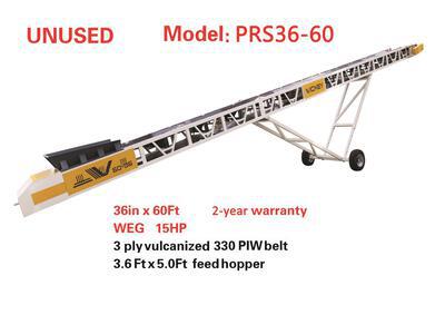 2025 Vickwest PRS36-60 36 in x 60 ft Portable Stacking Conveyor (Unused)