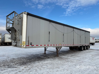 2015 Imco 53A102V163SW 53 ft Tri/A Chain Drive Live Bottom Trailer