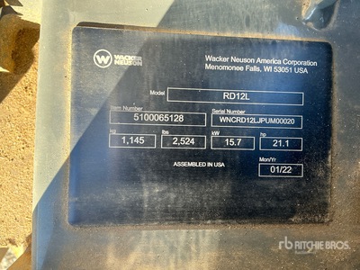 2024 Wacker Neuson RD12L-90 Double Drum Roller