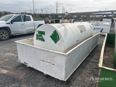 1000 gal Skid Mounted Steel Tank