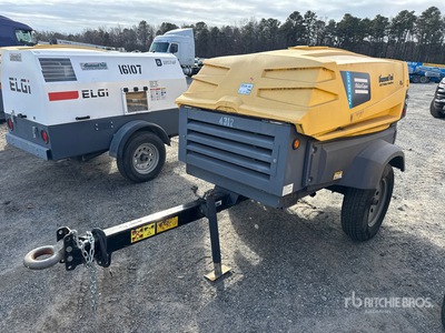 2018 Atlas Copco XAS 185 KD7 PE T4F 185 cfm Mobile Air Compressor