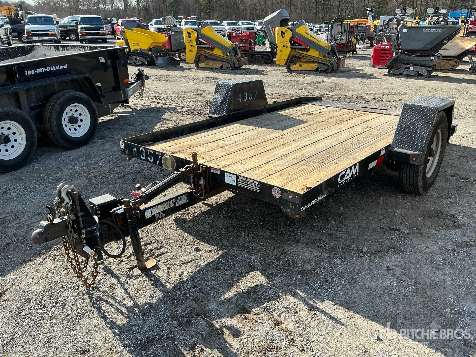 2019 Cam Superline 3CAM612TT 12 ft S/A Tilt Deck Trailer