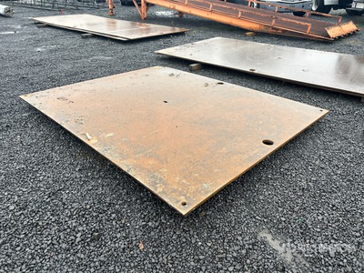 Quantity of (1) x (1 in Thick) 8 ft x 10 ft ألواح الصلب