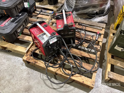 Quantity of (2) 2018 Lincoln Power Mig 210 220 A Multi-Process Electric Welder