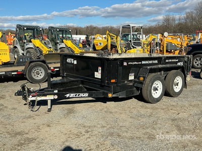 2021 Felling FT-10DT 10 ft T/A Dump Utility Trailer