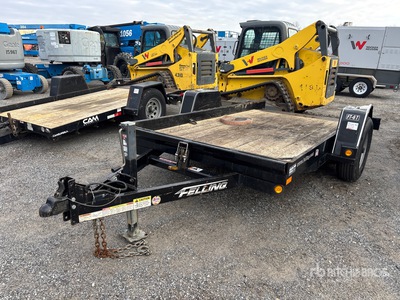 2021 Felling FT6-T1 1650 lb 12 ft S/A Tilt Deck Trailer