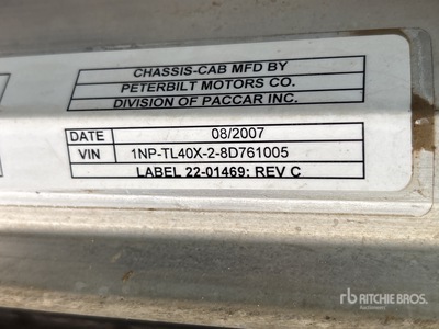 2008 Peterbilt 367 Kraftstoff-Tankwagen