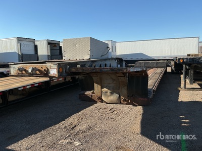 2000 Trail King T/A 51 ft Extendable Double Drop Removable Gooseneck Remorque Surbaissée