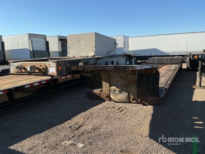 2000 Trail King T/A 52 ft Extendable Removable Gooseneck Lowboy Trailer