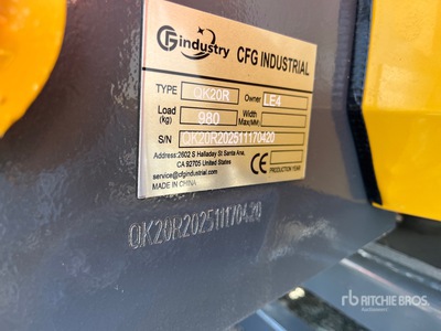 2026 CFG QK20R Mini Excavator (Unused)