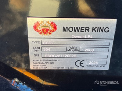 2026 Mower King SSRC Przecinak do zarośli do miniładowarek (Unused)