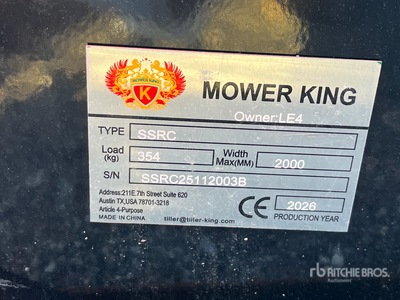 2026 Mower King SSRC Przecinak do zarośli do miniładowarek (Unused)
