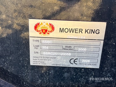 2026 Mower King SSRC Przecinak do zarośli do miniładowarek (Unused)