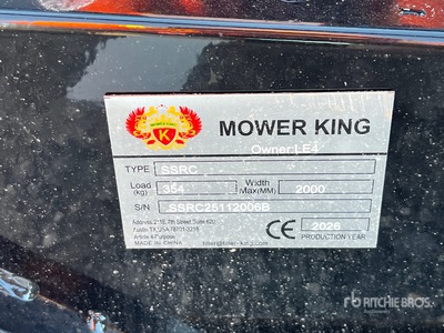 2026 Mower King SSRC Przecinak do zarośli do miniładowarek (Unused)