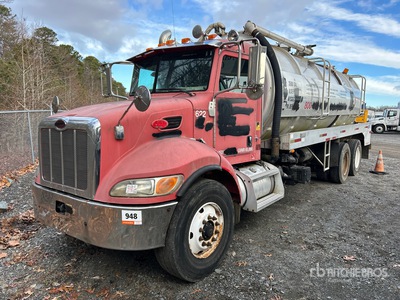 2003 Progress VA72 4500 on 2008 Peterbilt 340 6x4 Vacuum Tanker Truck (Inoperable)