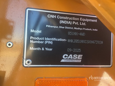 2025 Case 851NX 4x4 Retroexcavadora (Sin Usar) / Backhoe Loader (Unused)