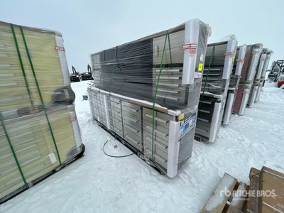 Quantity of (3) 2026 Suihe NWB-H30DS-10 9 ft 4 in 30-Drawer ベンチ (Unused)