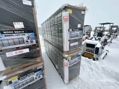 Quantity of (2) 2026 Suihe NWB-30DS -10 10 ft 30-Drawer ベンチ (Unused)