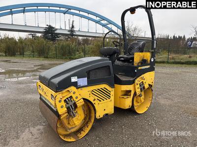 2014 Bomag BW100AD-4 Compacteur Vibrant Tandem Double Drum Roller (Inoperable)